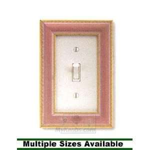    Decorative wall plate frame pink lime wash frame