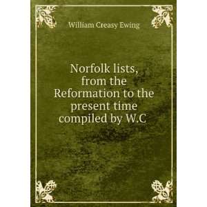  Norfolk lists, from the Reformation to the present time 