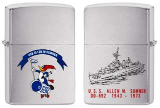 USS Allen M.Sumner (DD 962) Zippo MIB Woody Woodpecker  