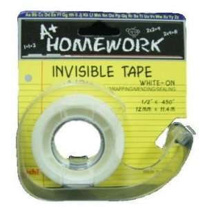  Invisible Stationery Tape   1/2 x 450 Case Pack 72 