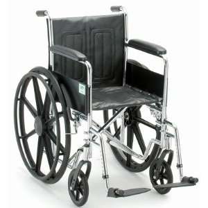  Wheelchair with Fix Arm and Swing Away Footrest Seat width 