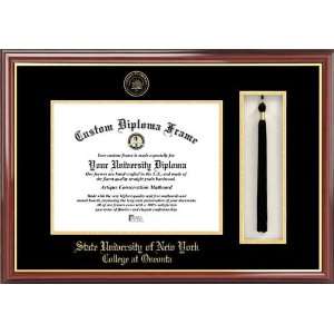 SUNY College at Oneonta Red Dragons   Embossed Seal   Tassel Box 