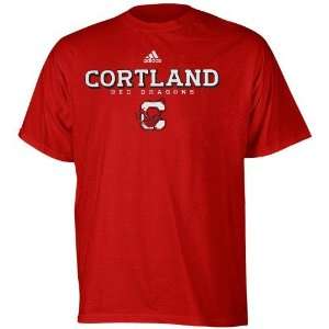  adidas SUNY Cortland Red Dragons Red True Basic T shirt 