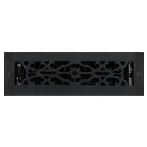 Cast Iron Floor Register with Louvers   2 1/4 x 10 (3 3/4 x 12 3/8 