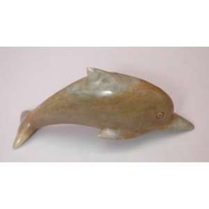  Handcrafted marble dolphin