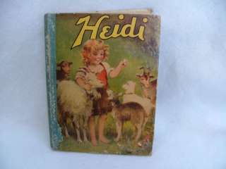 Vintage 1924 Heidi by Johanna Spyri w/Brundage Illus.  
