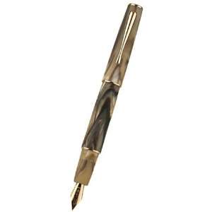   Italiana Fountain Pen Brown With Gold Plated Trim