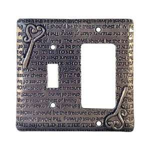 Crosby & Taylor (Tin Woodsman Pewter) Home Solid Pewter Switch Plate 