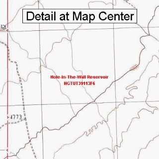  USGS Topographic Quadrangle Map   Hole In The Wall 
