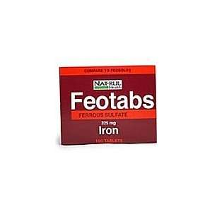  Nat Rul Feotabs Ferrous Sulfate 325mg Tablets 100 Health 