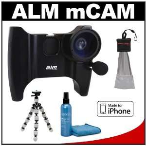  ALM mCAM Stabilizer Mount (Black) with Video Lens & Mic 