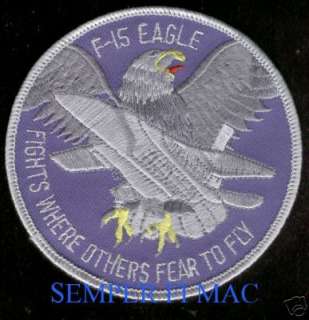 AUTHENTIC F 15 EAGLE US AIR FORCE PATCH USAF F 15 WOW  