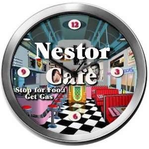  NESTOR 14 Inch Cafe Metal Clock Quartz Movement Kitchen 