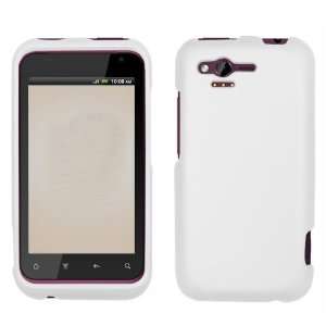 iFase Brand HTC Rhyme ADR6330 Cell Phone Rubber White Protective Case 