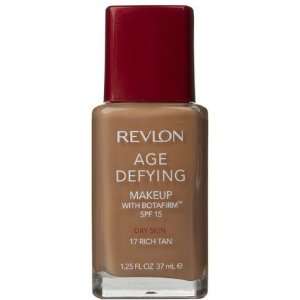 Revlon Age Defying Makeup for Dry Skin, Rich Tan (17) (Quantity of 3)