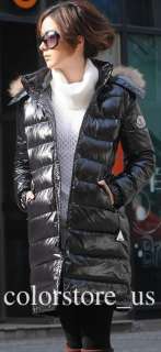 Nice Women warmer long black jacket / Down Coat/ Parka  