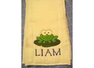 Personalized Monogramed Boy Girl Baby Burp Cloths  