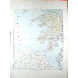   MAP 1904 SOUTH WEST SCOTLAND ARRAN CAMPBELTOWN
