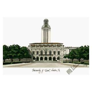  Campus Images TX959 University of Texas Austin Lithograph 