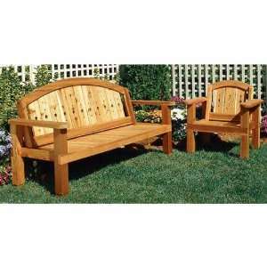 com Arched Bench and Chair Paper Plan (Woodworking Project Paper Plan 