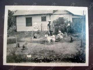 BIZARRE AMAZING 1920s CABINET CARD PHOTO Gas Station MONKEYS Baby 