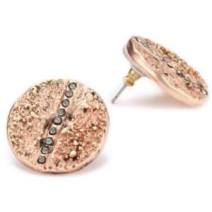 Paige Novick Tahoe Rose Gold Textured with Pave Detail 