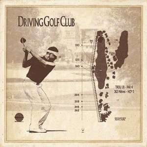  Driving Golf Club   Poster by Studio Edm (11.75 x 11.75 