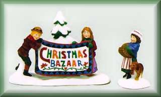 Christmas Bazaar Sign Dept. 56 New England D56 NEV  
