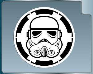 Star Wars STORMTROOPER HELMET w/ Logo vinyl decal  