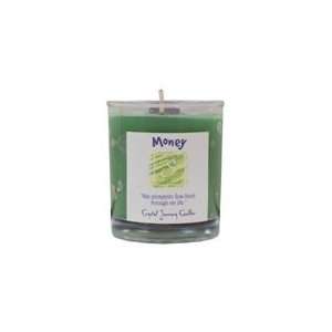    Herbal Magic Filled Votive Candle Money Green