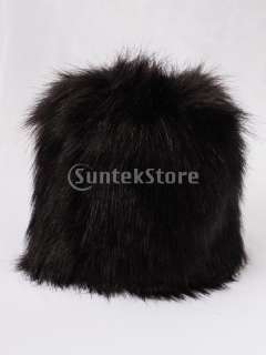 Black Faux Rabbit Fur Lower Leg ankle warmer Short Boot Sleeve 