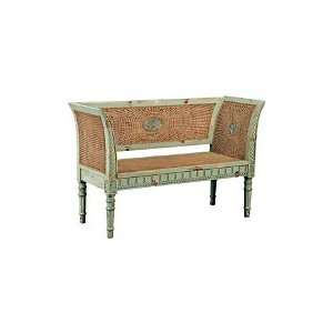  Arles Caned Settee   Green