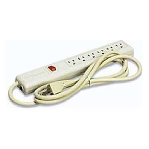    Wiremold 6outlet,6ft Cord Power Strip Plastic
