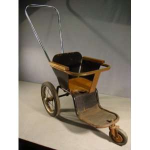   Vintage 1930s Coney Island Childs Rental Stroller 