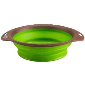  Dog Whisperer Collapsible/Expandable Pet Bowl   Brown 