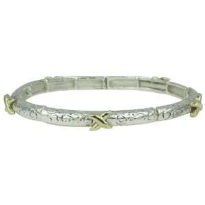 Starfish Stretchable Silver Bracelet Jewelry