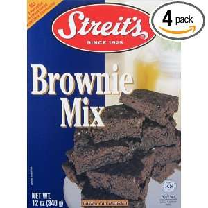 Streits Brownie, Chocolate, Passover, 12 Ounce (Pack of 4)  