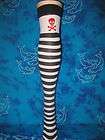 Red White Striped Thigh High Stockings 4 Xmas Costume  