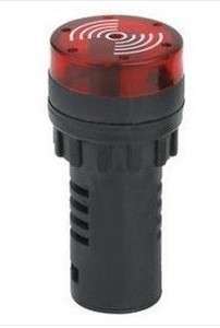 DC 12V 22mm Red LED Indicator Light with Buzzer  