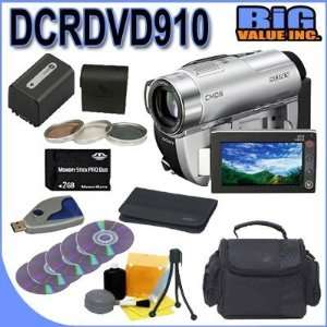  Sony HandyCam Hybrid DCR DVD910 Camcorder w/ 15x Optical 