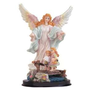  9 Inch Guardian Angel Holy Figurine Religious Cherub 