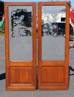 Set of Etched Glass Doors  