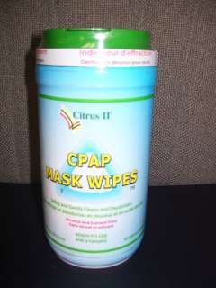 CPAP Mask Wipes 62 Count Alcohol & Solvent Free   1 Btl  