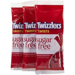 Twizzlers Sugar Free Strawberry Twists 5 oz   3 pk.  