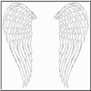 Rhinestones Cherub Angel Wings WOMENS SHIRTS S XL,2X,3X  