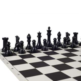 NEW Tournament Staunton Ivory Triple Weight Chess Pieces Set  