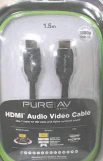 Belkin PURE/AV HDMI Audio Video Cable, 5 Ft   NEW  