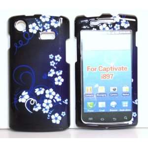   I897 Captivate Snap on Cell Phone Case + Microfiber Bag Electronics