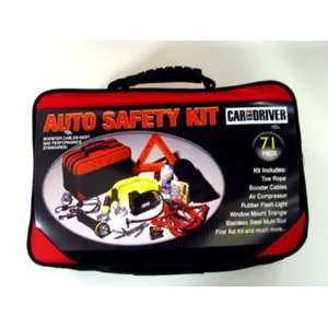  Car and Driver 71 Piece Auto Safety & Emergency Kit