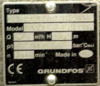 M3/h Grundfos Vertical Multistage Centrifugal Pump 3hp?  